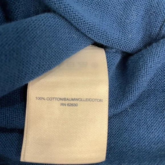 Lands End size Large Blue Sweater with Dog Design - Picture 6 of 9